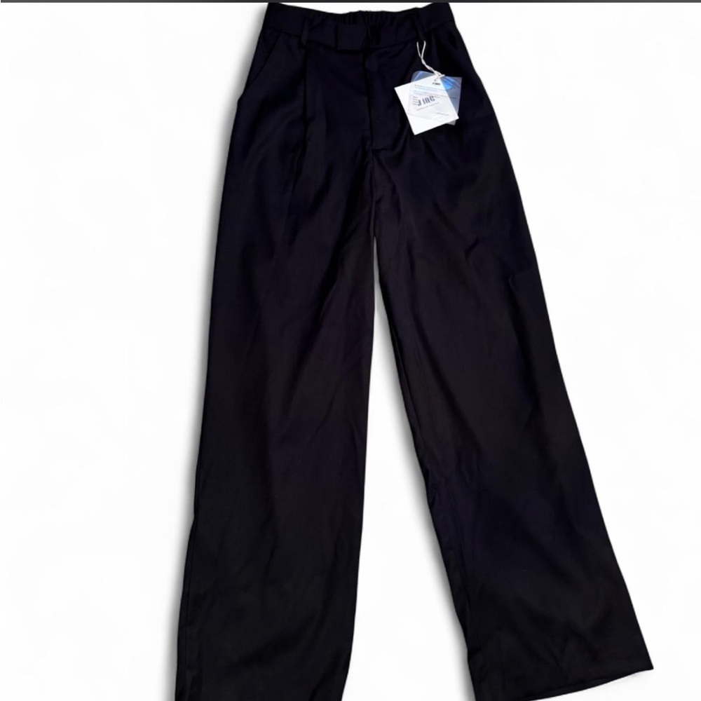 Black Wide-Leg Trousers